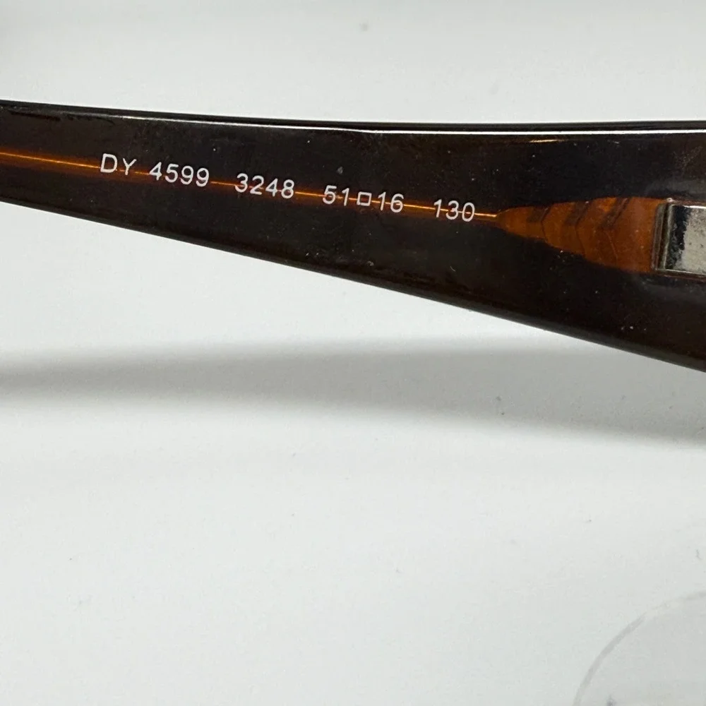 DKNY DY 4599 3248 Brown‎ Tortoise Rectangular Eyeglasses Frames 51-16-130 21646